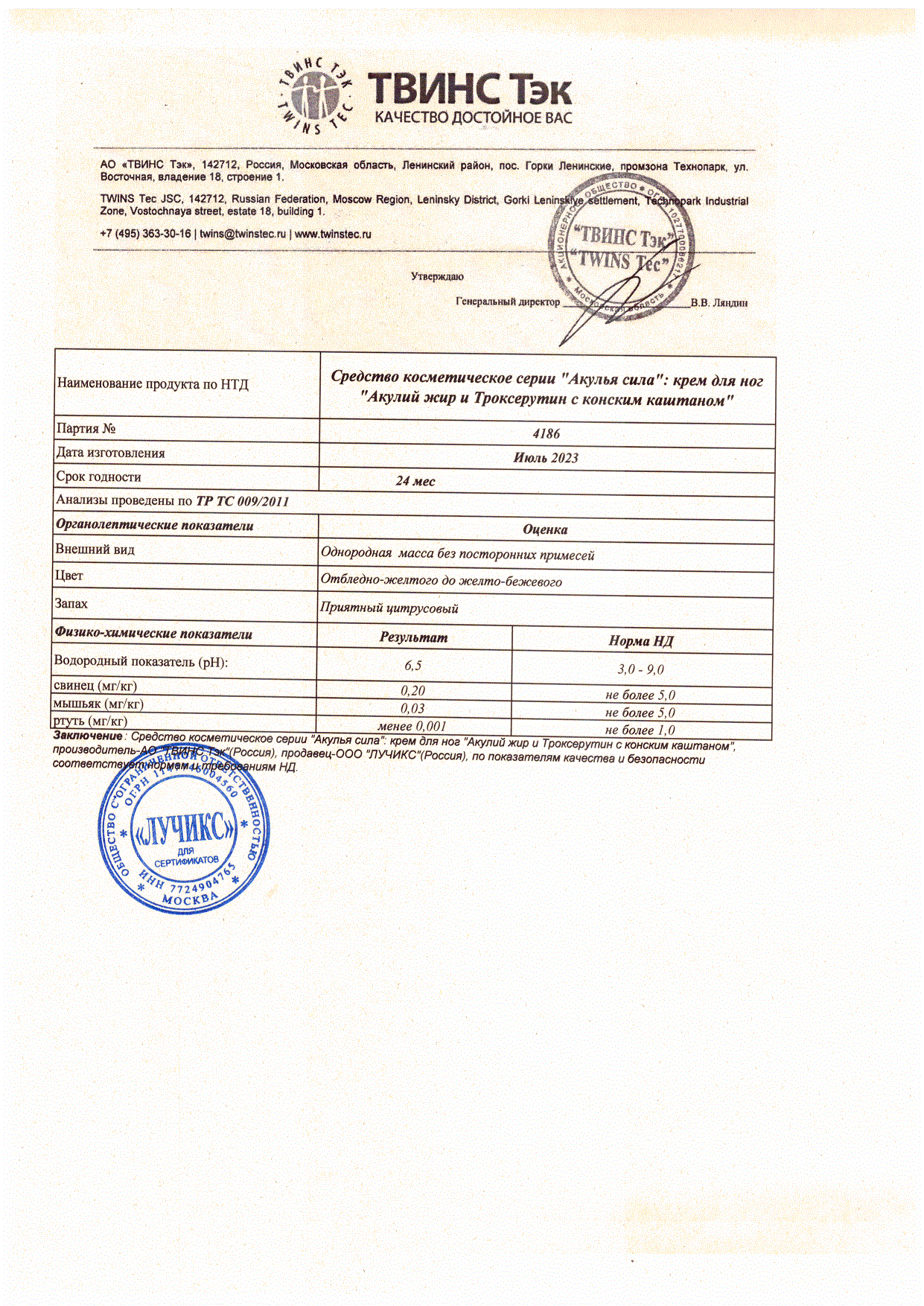 Паспорт №072023